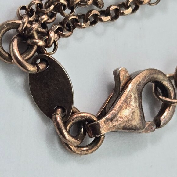 Dyadema Italian 925 Sterling Silver Multi-Chain Bracelet Cross Miraculous Medal - Picture 6 of 9